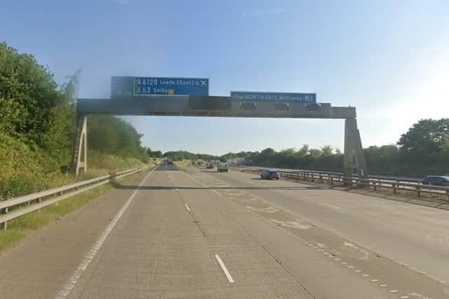 The M1 northbound will be closed between junction 46 (pictured) and 47 between 8pm and 6am this week. Photo: Google