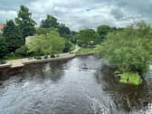 Riverside picnic area.