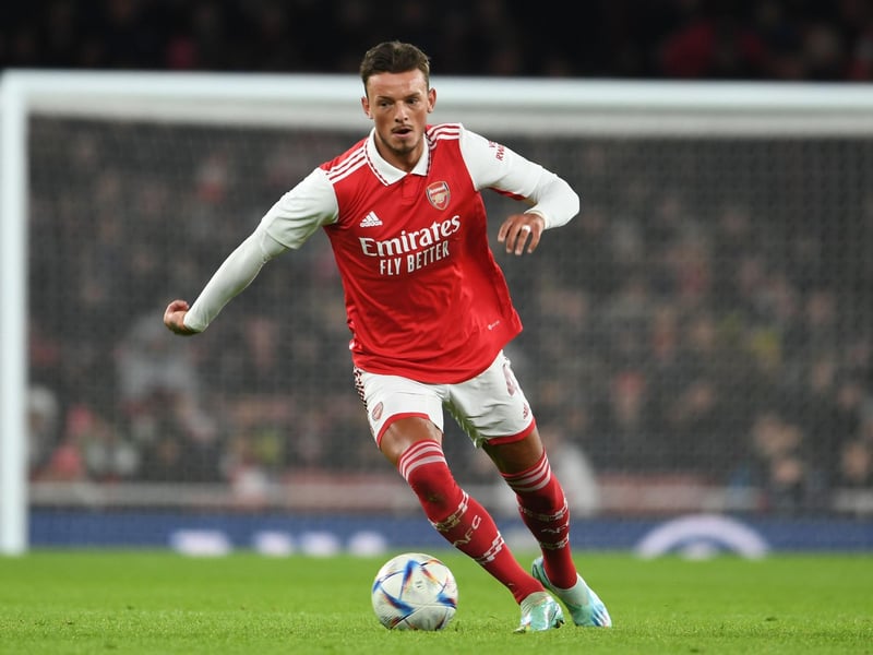 LONDON, ENGLAND - DECEMBER 17: Ben White of Arsenal during a friendly match between Arsenal and Juventus at Emirates Stadium on December 17, 2022 in London, England. (Photo by Stuart MacFarlane/Arsenal FC via Getty Images)