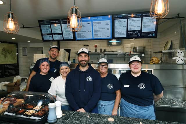 The team behind The Bearded Sailor, an award-winning fish and chip shop in Pudsey. Photo: Jonathan Gawthorpe