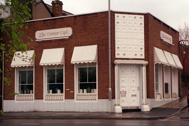 Did you enjoy a meal here back in the day? The Corner Cafe on Burley Road pictured in April 1998.