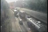 Miles of traffic has built up on the M62