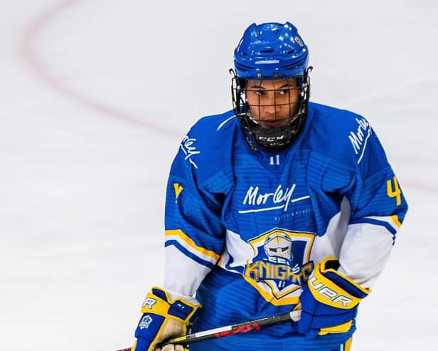 GOOD START: Leeds Knights II defenceman and alternate captain, Lawrence Dean. Picture: Kev Bland/Knights Media.