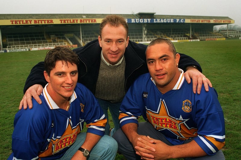 Welcomed to Leeds by coach Dean Bell ahead of the 1997 campaign, Aussie Damian Gibson was player of the year in his only season with Rhinos. Martin Masella made 77 appearances before leaving at the end of 1999.