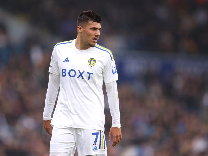 Leeds United's number 10 continues to cover a huge amount of ground and get himself into goalscoring positions. He could do with being a bit more clinical but at present there's little reason to think he will come out of the side.