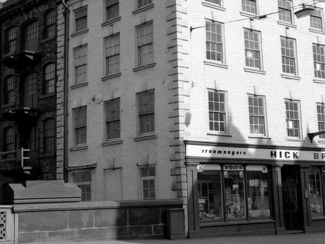 Hick Bros, ironmongers located on Leeds Bridge.