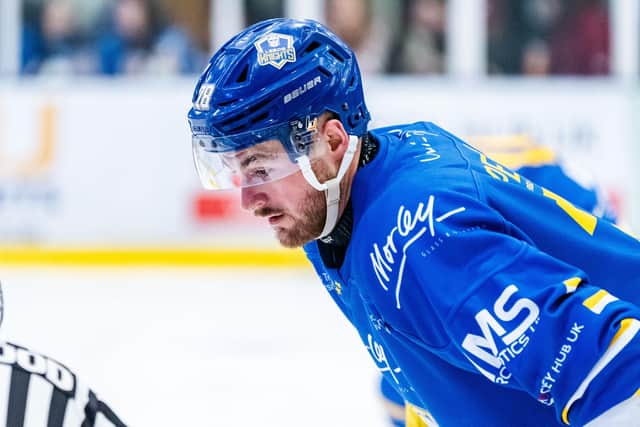 ON TARGET: Liam Peyton scored Leeds Knights' first goal of pre-season in Friday night's 3-1 defeat at home to Tilburg Trappers. Picture: Kev Bland/Knights Media.