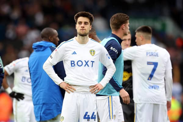 INQUEST BEGINS: Leeds United midfielder Ilia Gruev looks on following Saturday's 2-1 defeat at home to Southampton with the Whites heading for the play-offs. Photo by Ed Sykes/Getty Images.