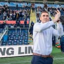 Kevin Sinfield says goodbye to the fans after stepping down from his role as Leeds Rhinos' director of August, 2021. Picture by Allan McKenzie/SWpix.com.