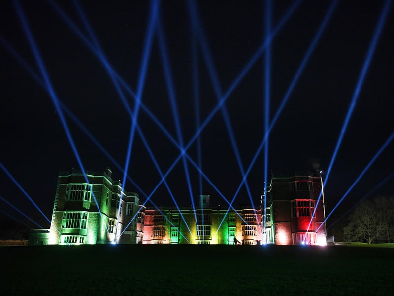 Northern Lights Leeds. November 21 to December 31. Taking place at Temple Newsam, the event involves a mile-long light trail around the grounds, taking visitors through 14 ‘illumination zones.’ For further information, visit: https://northernlightsleeds.com/?utm_medium=culturehosts&utm_source=Visit+Leeds&utm_campaign=Northern+Lights  Photo: Jonathan Gawthorpe