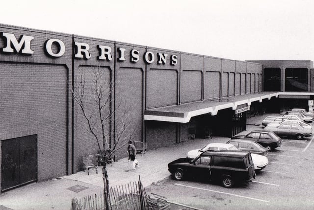 Morrisons supermarket in the Hunslet District Centre pictured in April 1983.