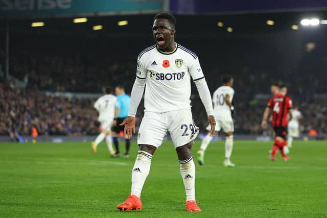 WHITES FIRST: For Leeds United's 19-year-old Italian international forward Willy Gnonto. Photo by Marc Atkins/Getty Images.