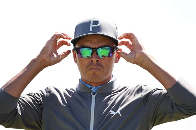HOYLAKE, ENGLAND - JULY 19: Rickie Fowler of the United States looks on from the 12th hole during a practice round prior to The 151st Open at Royal Liverpool Golf Club on July 19, 2023 in Hoylake, England. (Photo by Jared C. Tilton/Getty Images)