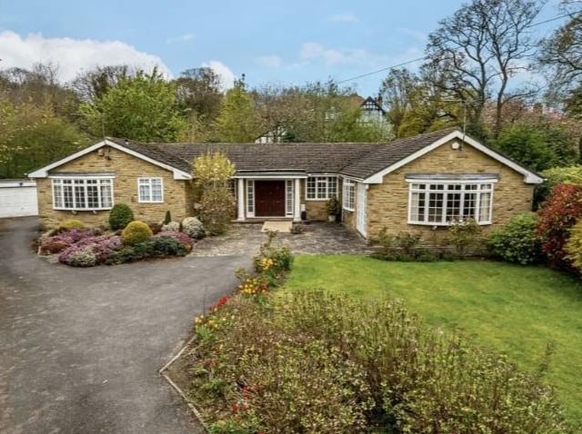 This three-bedroom bungalow on Montagu Drive in Roundhay has been placed on the market with an asking price of £675,000. Tucked away at the end of a cul-de-sac, the detached property is surrounded by lovely gardens and boasts a double garage.