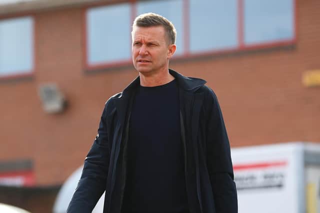 NOTTINGHAM, ENGLAND - FEBRUARY 05: Jesse Marsch, Manager of Leeds United, arrives at the stadium prior to the Premier League match between Nottingham Forest and Leeds United at City Ground on February 05, 2023 in Nottingham, England. (Photo by Michael Regan/Getty Images)