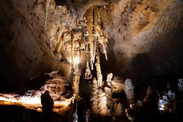 Recently discovered Grotte de Maxange showcases rare crystal formations that seemingly defy gravity