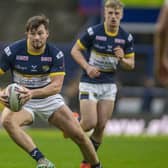 Joe Gibbons in pre-season action for Leeds Rhinos in January, 2023. Picture by Tony Johnson.