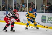 IN THE POINTS: Leeds Knights' young forward has posted one goal and three assists for Gb Under-20s at the World Championship Division 2 A tournament in Kaunas, Lithuania. Picture courtesy of Oliver Portamento
