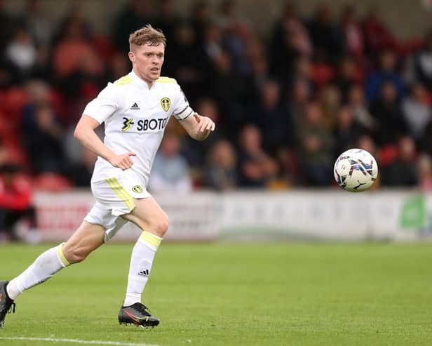 STRANGE DEBUT: For Leeds United's Jack Jenkins, above, for new loan side Scunthorpe United. Photo by Lewis Storey/Getty Images.