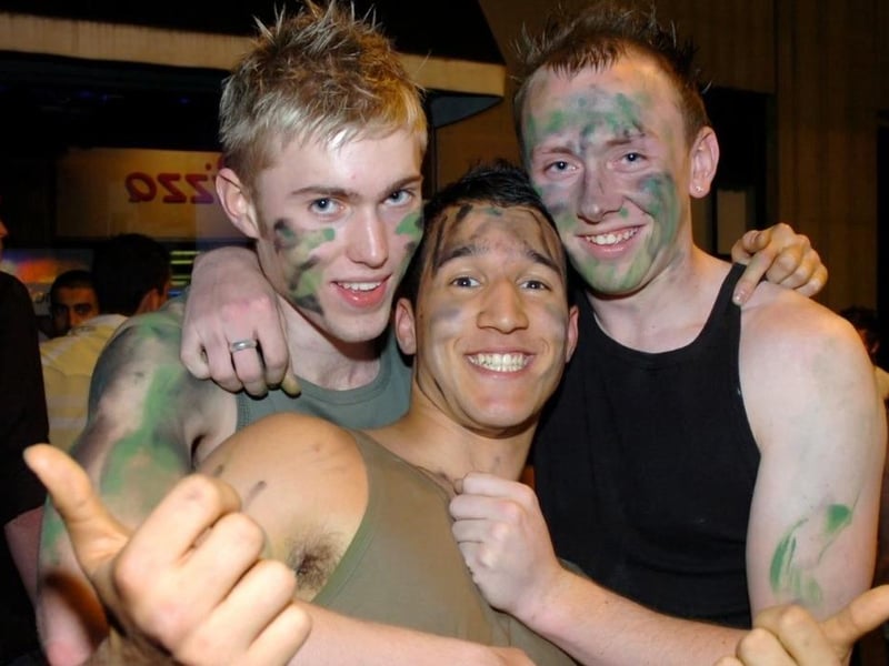 Adam, Simon and James outside Passion.