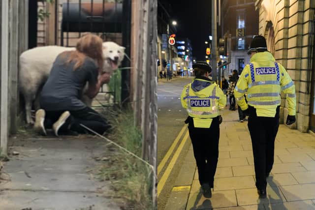 Police managed to track Cali down and reunite her with her worried family (Photo left: WYP)