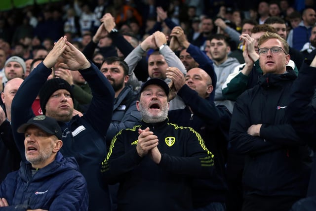 Leeds United's fans during an Elland Road rollercoaster.
