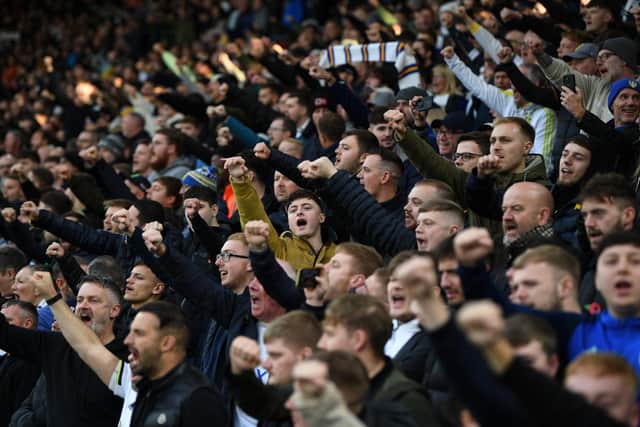 BIG NUMBERS - Leeds United will take more than 7,000 fans with them to Ewood Park when they take on Blackburn Rovers in December. Pic: Jonathan Gawthorpe