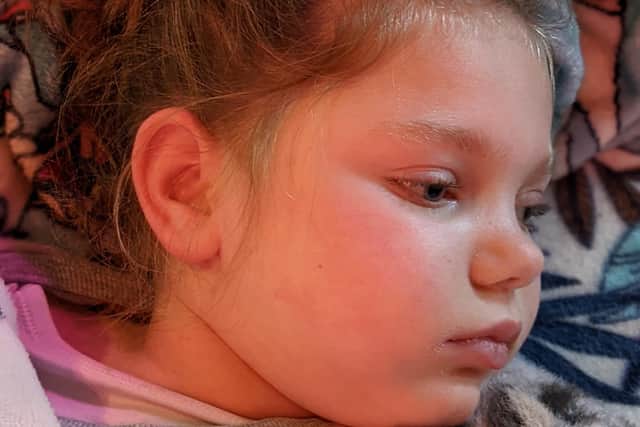 Zoe Lightfoot, 7, has INAD which affects her mobility and cognitive skills. Her parents teamed up with friends and family to launch a charity to provide funds for a cure called Cure INAD UK.