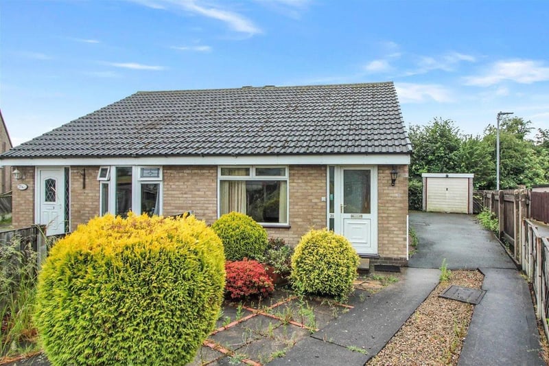 This two bedroom semi-detached bungalow in Rothwell is situated in a quiet cul-de-sac location and occupies a good sized plot with a driveway and garage. It briefly comprises lounge, kitchen, an inner vestibule giving access to the master bedroom, a second bedroom with patio doors to the rear, and a shower room. There are garden areas to the front and rear. Listed with Emsleys, it is in need of modernisation and priced at £160,000 to reflect this.