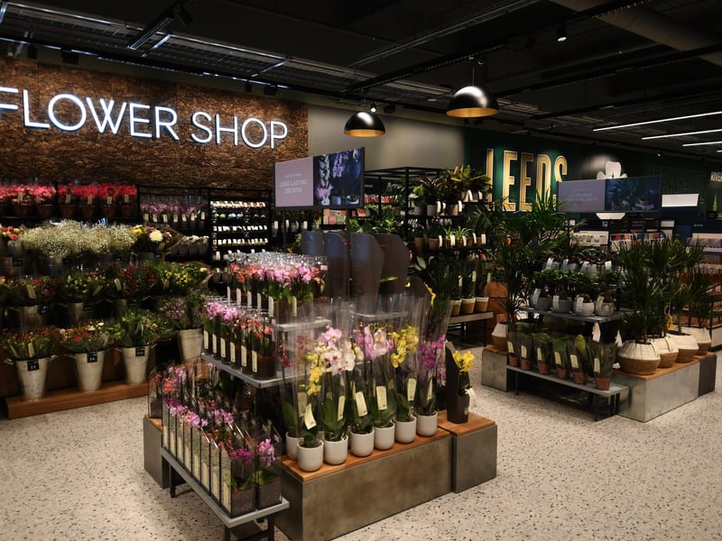 The store features a dedicated flower shop - perfect for buying those birthday or anniversary flowers.