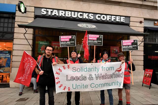 The unions involved in the week of action want Starbucks workers in the UK to become unionised to protect their interests. Picture: Simon Hulme