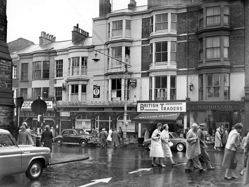 Westborough in the early 1960s showing the County Hotel.