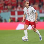 STARTING: Leeds United's Rasmus Kristensen for Denmark. Photo by Stu Forster/Getty Images.