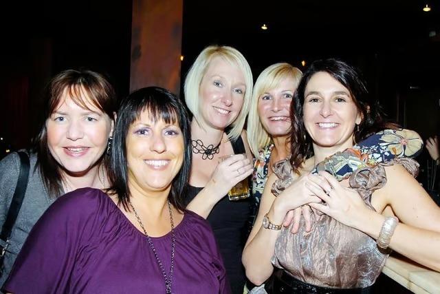 Jayne, Claire, Cath, Ali and Jackie in the Quest VIP.