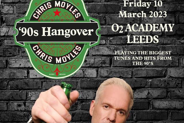 Chris Moyles '90S Hangover coming to Leeds O2 Academy on Friday, March 10, 2023.
