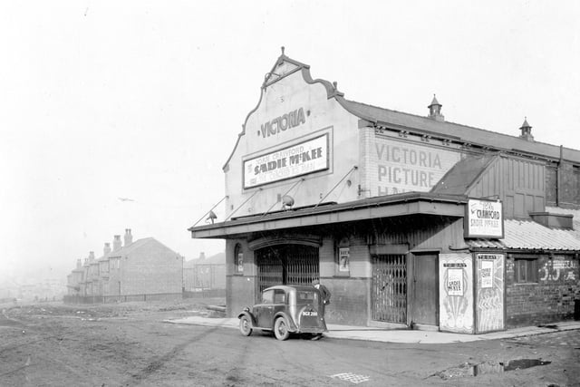 The Victoria Picture Hall on Glenthorpe Crescent pictured in Febraury 1935. It seated 510 people, opening on October 25, 1912. In 1937 it was demolished and new star cinema built to replace it, film being shown in this view was Joan Crawford in 'Sadie McKee'