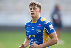 Jack Smith, seen in training with Leeds Rhinos, has won a Betfred Championship award following his spell on loan at London Broncos. Picture by Tony Johnson.