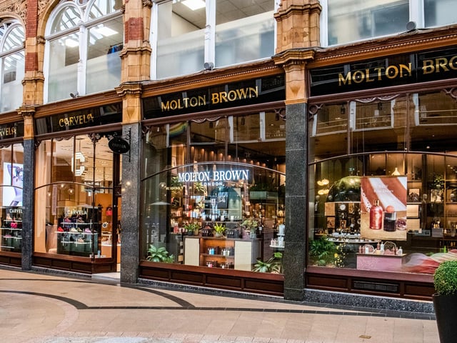Next are the new additions to the Victoria Quarter main arcade. Molton Brown moved home this year to a larger shop in the Victoria Quarter. The luxury fragrance brand sells bath, body, hair and home collections.