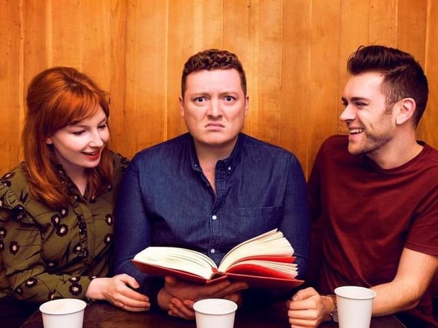 Radio presenter and 1/3 of the podcast 'My Dad Wrote a Porno" Alice Levine studied English at the University of Leeds, graduating in 2008. She attended the uni with her MDWAP co-hosts, Jamie Morton, who did Communications Studies, and James Cooper, who studied History. The podcast has been described as 'a cultural phenomenon'. As of 2020, the podcast has been downloaded over 250 million times. Photo: My Dad Wrote a Porno, the live show based on the hit podcast.