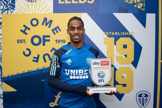 CHAMPIONSHIP'S FINEST - Crysencio Summerville of Leeds United has won the EFL's Championship Player of the Month for October, to the delight of his awards-disinterested boss Daniel Farke.