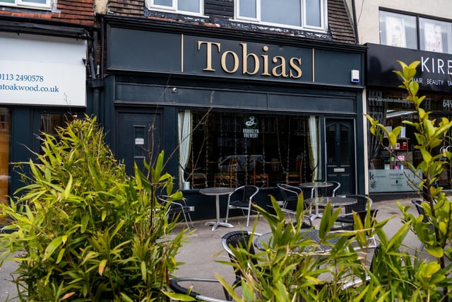 We've reached the north end of Roundhay Road, and the next step is Tobias - an independent bar serving fine beverages, charcuterie and cheese boards. The bar boasts outdoor seating for sunnier evenings in Oakwood, as well as serving coffee by day and a selection of cakes and sweet treats.