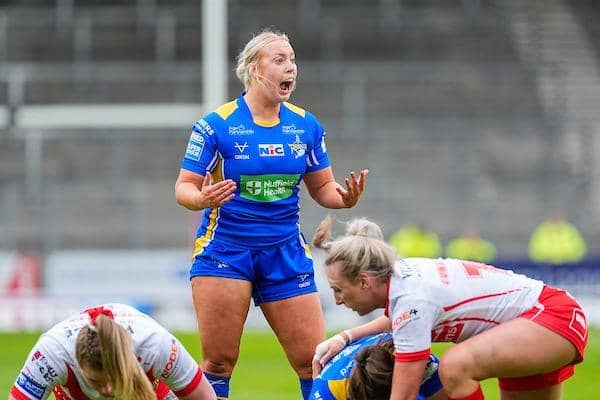 Leeds Rhinos' Keara Bennett seen during last week's defeat at St Helens. Picture by Olly Hassell/SWpix.com.