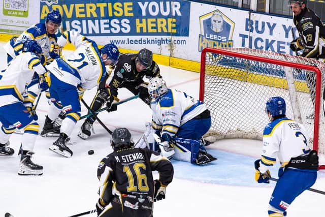TOUGH NIGHT: Leeds came unstuck at home to Milton Keynes. Picture: Charlotte Clarke/Knights Media
