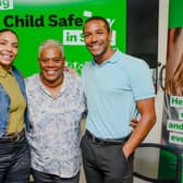 Chloe Whylie, Fay Greaves and Michael Gunning at the Keeping Your Child Safe in Sport event.