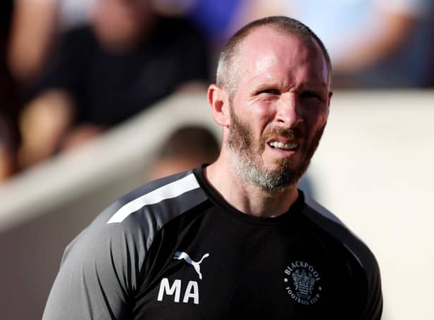 IMPRESSED: Blackpool boss Michael Appleton, pictured prior to Thursday evening's pre-season friendly between Leeds United and his Tangerines side at LNER Community Stadium in York.