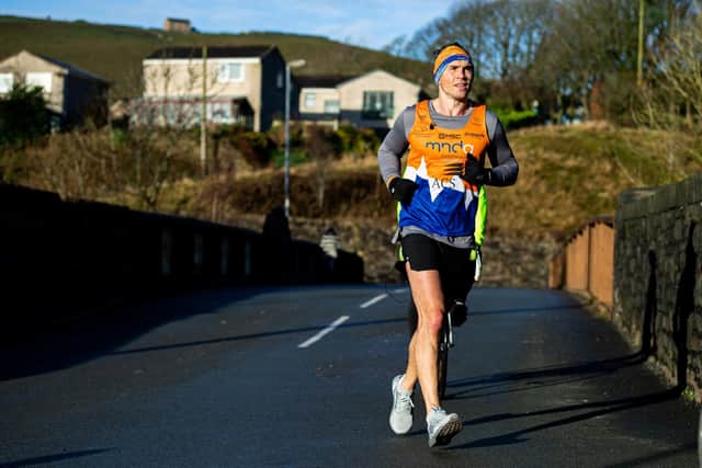 Kevin Sinfield embarked on his epic ‘7 in 7 in 7’ challenge on December 1, which will see him take on an ultra-marathon every day in cities across the country. Photo: Alex Whitehead/SWpix.com.