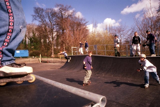 Otley's roller and skateboard park pictured in March 1999.