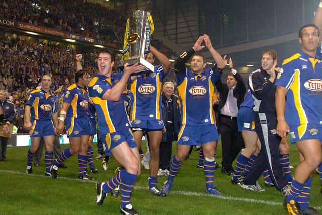 Rhinos were the last new team to win a Grand Final, 18 years ago. Picture by Steve Riding.