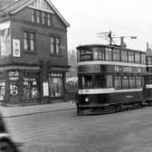 Tram no 239 on route 11 to Gipton, close to Tempest Road on April 1955. The photo was taken on the trams last day.