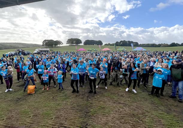 Walkers at Temple Newsam get ready for the event. (Pic: Steve Riding)